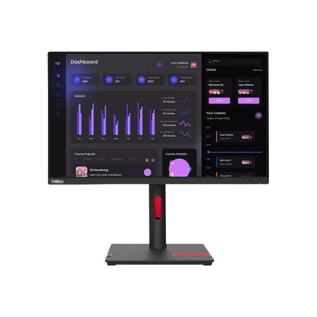 - Lenovo - Lenovo ThinkVision T24i-30 - Écran LED - 24 (23.8 visualisable) - 1920 x 1080 Full HD (1080p) 60 Hz - IPS - 250 cd/