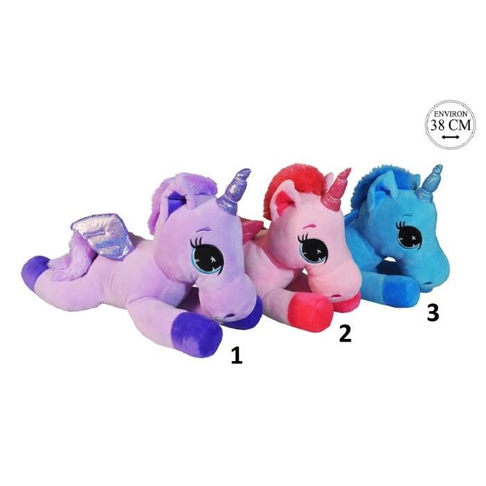 doudou licorne bleu