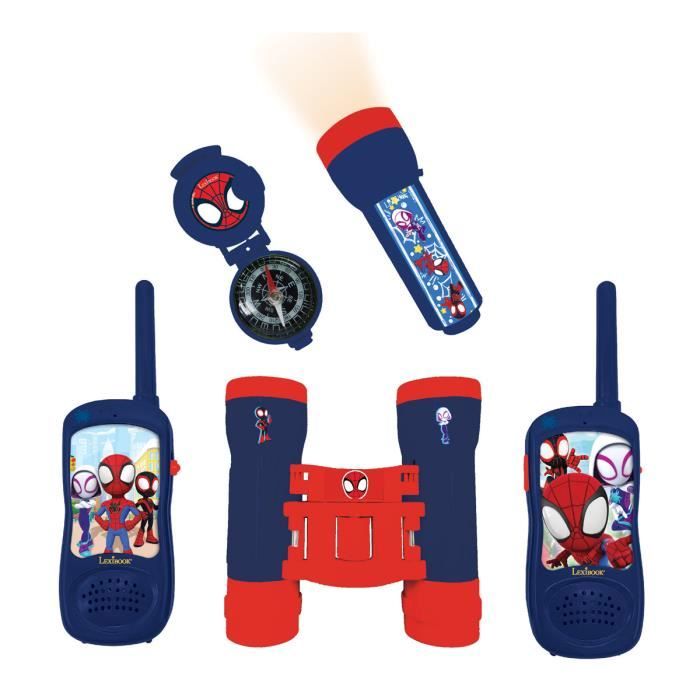 Kit d’aventurier Spidey et ses amis extraordinaires avec talkie-walkie portée 120m. Kit d’aventurier Spidey et ses amis extraordinaires avec talkie-walkie portée 120m.