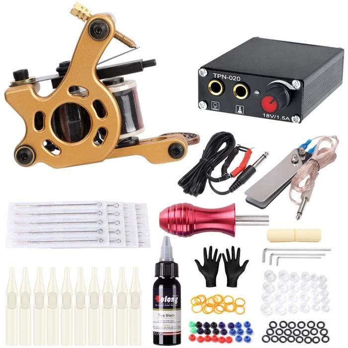 Tatouage Temporaire Kit Machine À Tatouer Débutants Professionnel Cdiscount Au quotidien