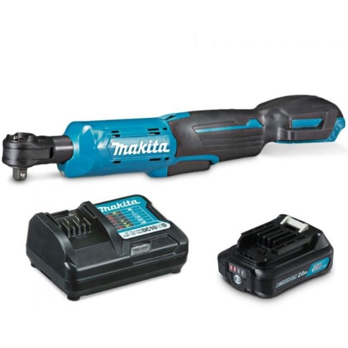 Clé à cliquet 12 V Li Ion 47 5 Nm MAKITA avec 1 batterie 12V 2.01Ah chargeur WR100DWA