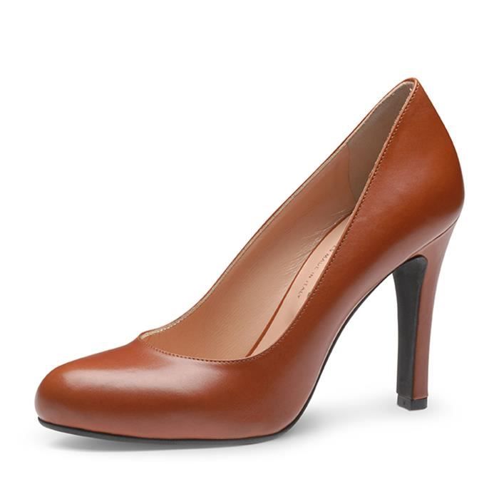 escarpins marron clair