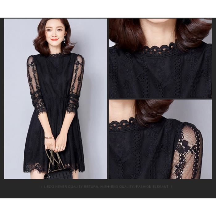 robe dentelle manche