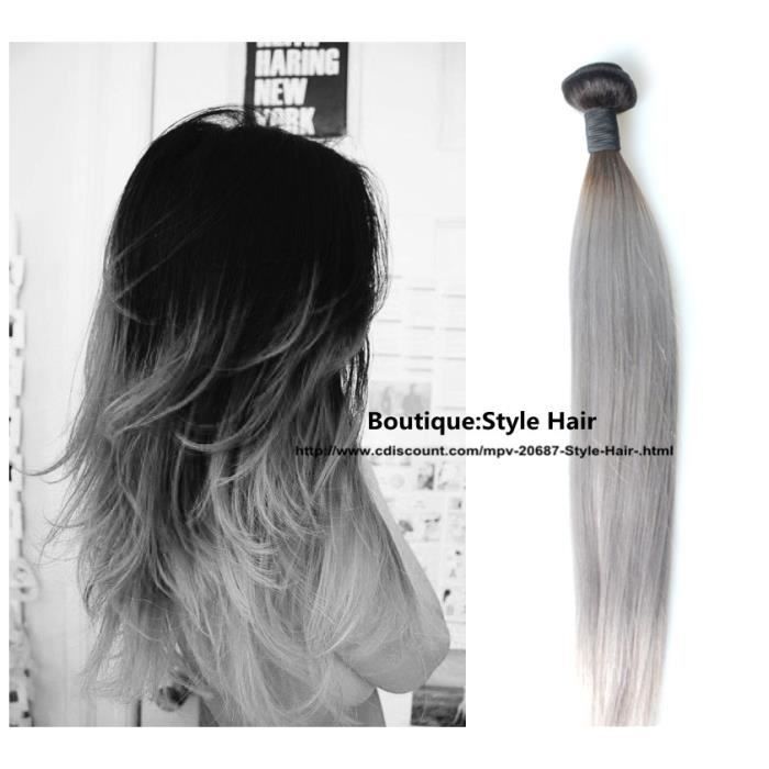 perruque tie and dye gris