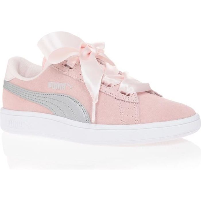 puma smash v2 ribbon rose