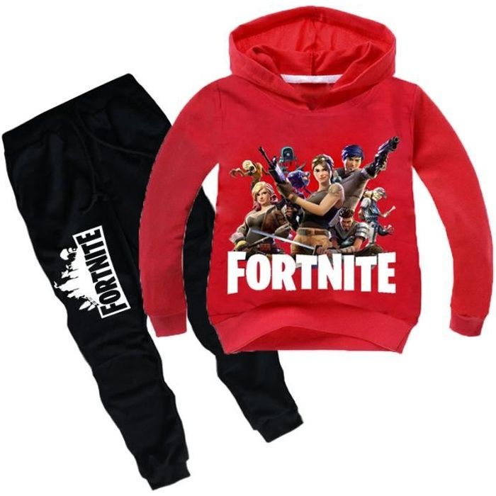 Fortnite Game Quinzaine Imprimer Enfants Garçon Vêtements Sets Gaming  Bastion Nuit Imprimé À Manches Longues À Capuche Chandail Cost Rouge Rouge  - Cdiscount Prêt-à-Porter