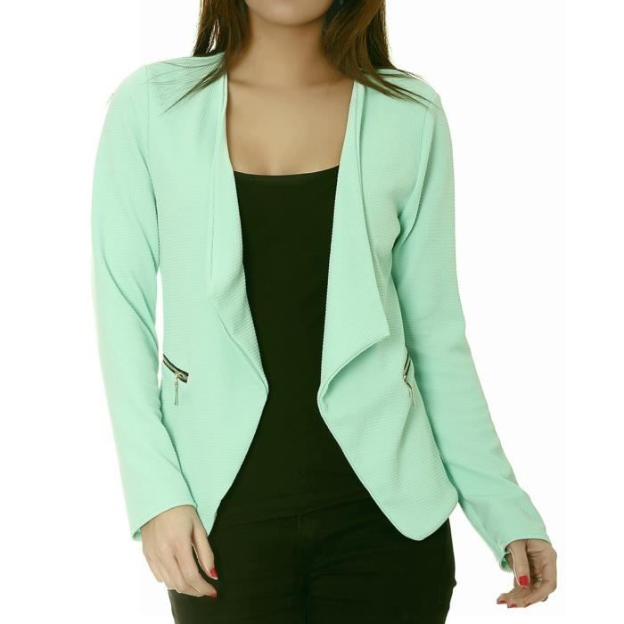 blazer doré femme