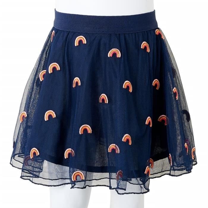 Short court pour fille - Jupe tie dye - Costume Star - Tulle - Jupe de danse - Poche pour cartes - Pour femme, bleu, 2-3 ans