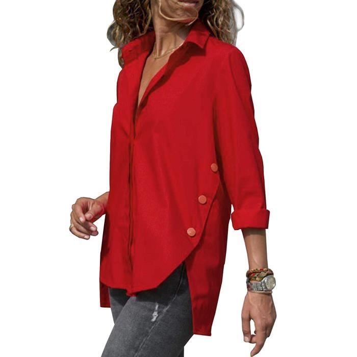 Chemisier femme on sale rouge