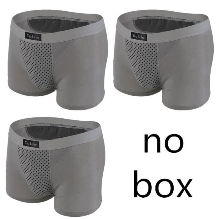 Sous vetement Boxer en coton pour homme sous vetement de sante puissant therapie magnetique calecon de qualite Type 3 Gray Blanc Cdiscount Pret a Porter