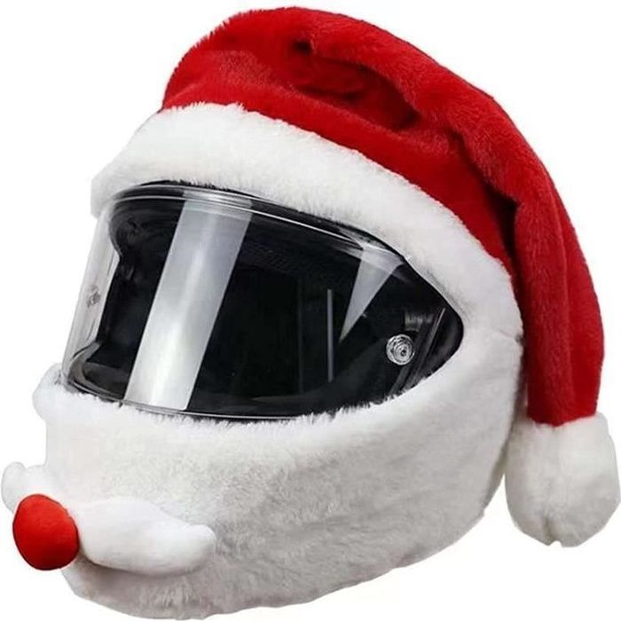 Housse de casque de moto de Noël amusante Couverture de casque de