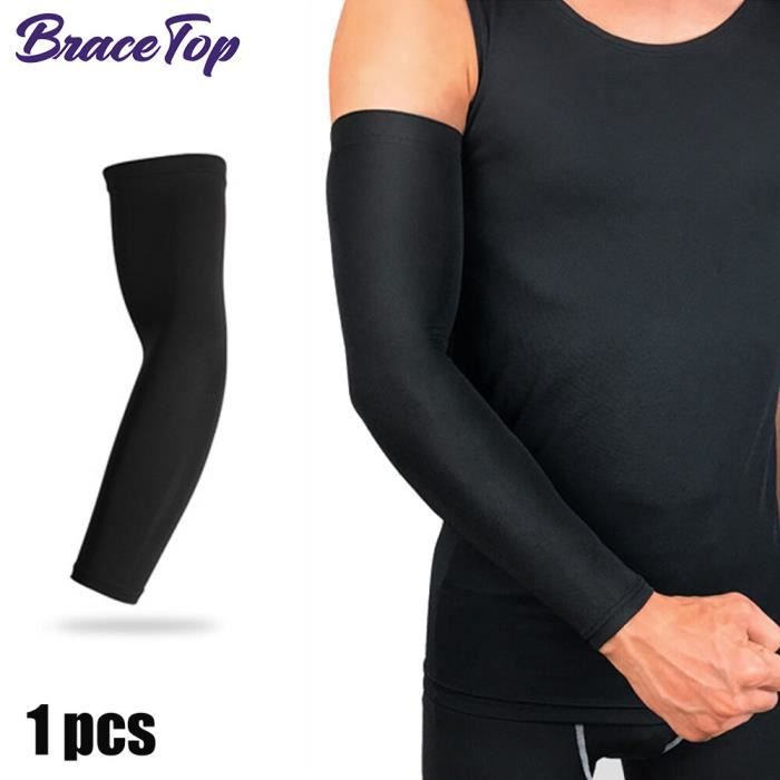 Aesy Manchons Compression Bras Cyclisme – UPF50+, Respirants, Antidérapants, Protection UV & Soulagement Musculaire Homme