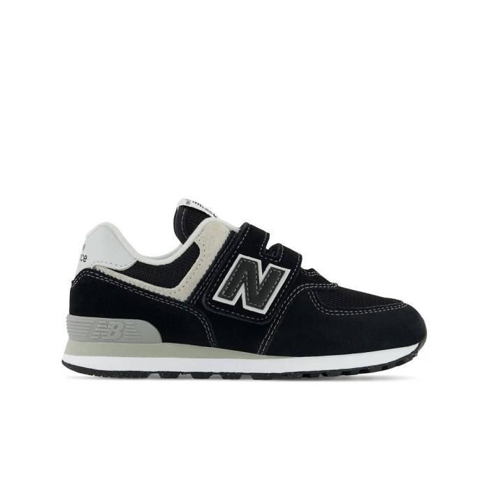 New Balance Chaussures mixtes pour enfant - NEW BALANCE - 574 PV574EVB - Noir - Lacets - Dessus textile