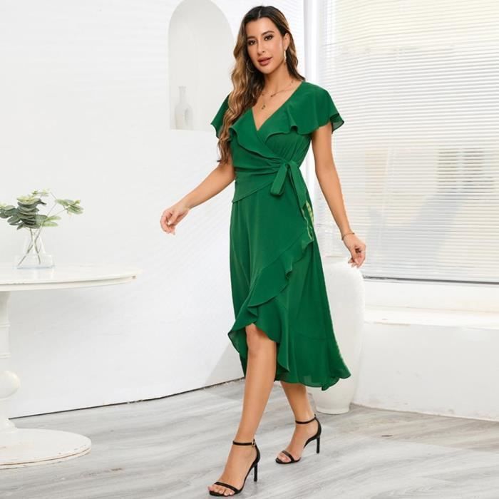 Robe fluide soie top