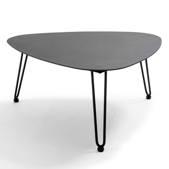 table basse de jardin 76x74x37cm atoll noir cdiscount maison