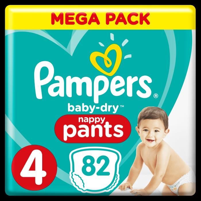 Pampers Baby Dry Pants Taille 4 9 A 15 Kg 82 Couches Culottes Mega Pack Achat Vente Couche 8001090706782 Soldes Sur Cdiscount Des Le 20 Janvier Cdiscount