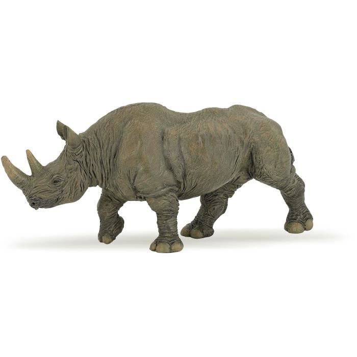figurine rhinocéros - papo - la vie sauvage - mixte - intérieur