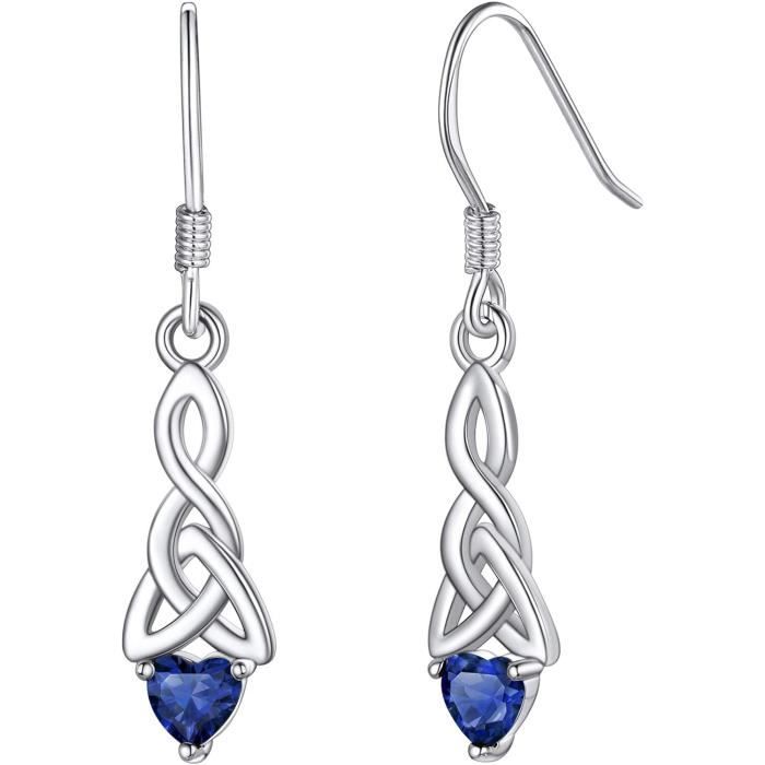 Boucles D'oreilles Celtique En étain Poli Argenté - Diamètre 21 Mm, Neuf Sans Emballage