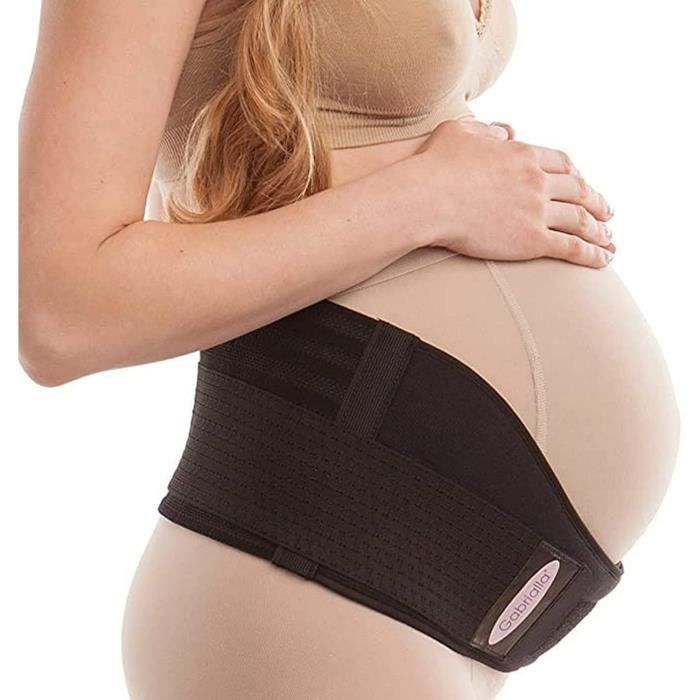 Faja De Embarazo Mlysnd - Suave, Transpirable, Talla M, Negro, Soporte Para Barriga