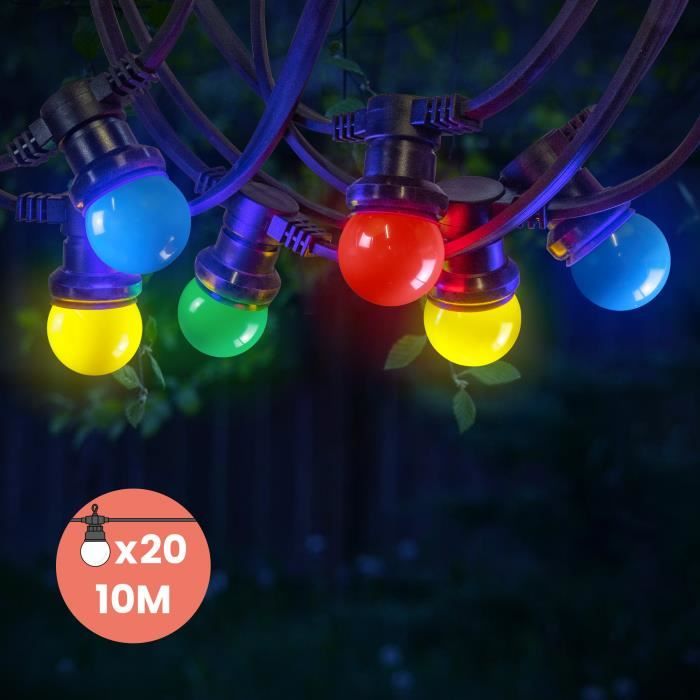 Guirlande Lumineuse LED Multicolore - SKYLANTERN - 10m - Extérieur