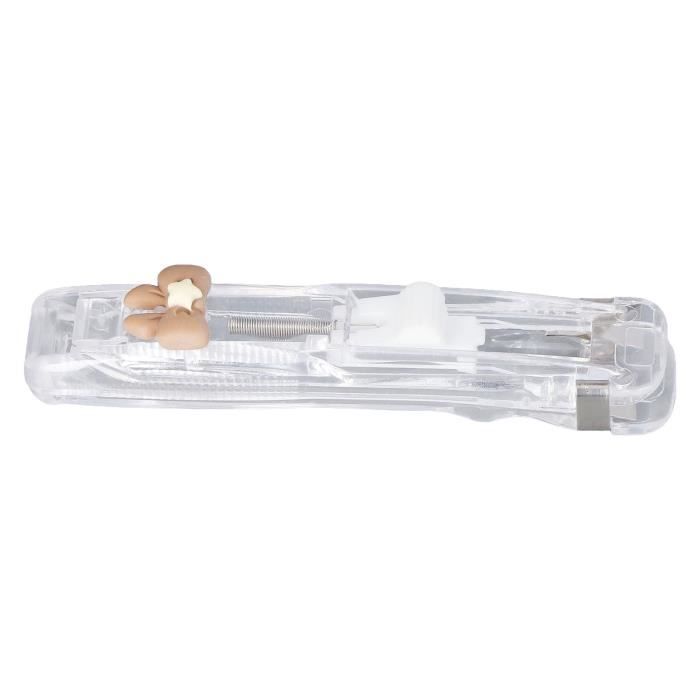 Distributeur De Trombones Transparent - Boîte Rangement Pratique Avec Couvercle Pour Bureau Ou Maison - 13