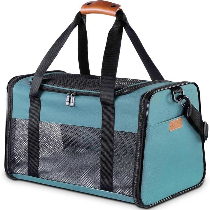 Sac De Transport Pour Chien Et Chat - Approuvé Par Les Compagnies Aériennes - Tissu - Noir