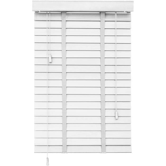 Radeco® Store Vénitien En Aluminium 160 X 250 Cm Blanc, Lamelles De 25 Mm, Tailles De 40 à 220 De Largeur, Sans Perçage Possible