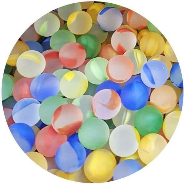 Mesbilles - Lot De 20 Petites Billes Perle Blanche En Verre 14 Mm - Perles Pour Loisirs Créatifs
