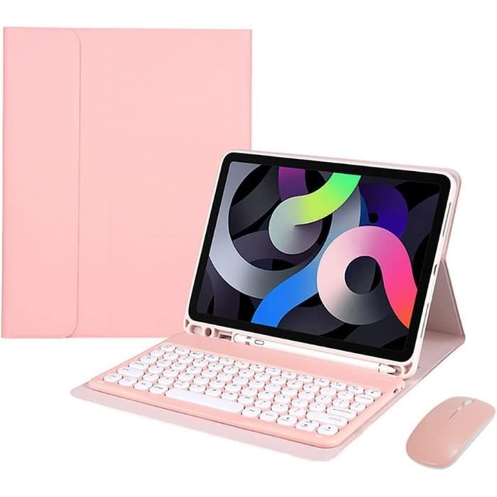 Coque Clavier pour iPad A16 11/10ème Génération avec Touches Anti