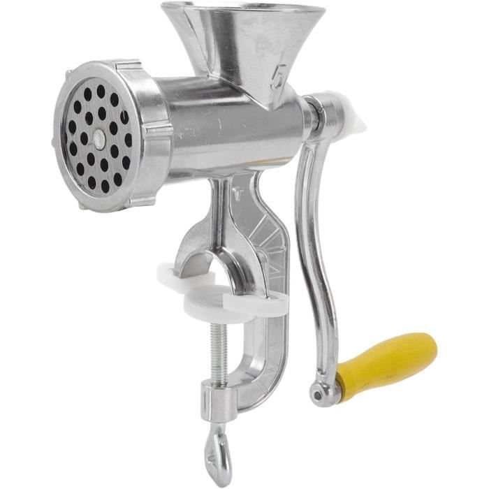 Hachoir à Viande En Alliage D'aluminium Pour Tomates - Avec Manche à Vis, Déflecteur Et Accessoires - Assemblage Facile Et Efficace