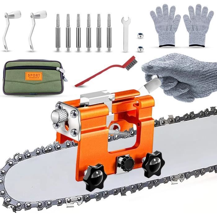 Kit Affutage Chaine Tronçonneuse Kit Affûteuse Pour Tronçonneuse - YOSOO - Ensemble De 10 Pièces En Affuteuse De Chaine Tronconneuse
