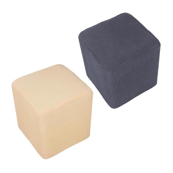 Housses de rangement rectangulaires pour repose-pieds, housse de repose- pieds, anti-poussière, sourire polaire, protecteur de siège, simple, document commandé  15