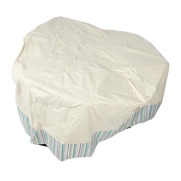Housse Imperméable Pour Meubles De Jardin Rotin – 120 X 90 X 74 Cm, Avec Grille D’aération – Enzeno