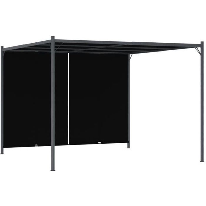 vidaXL Pergola de jardin avec toit rétractable - vue 2