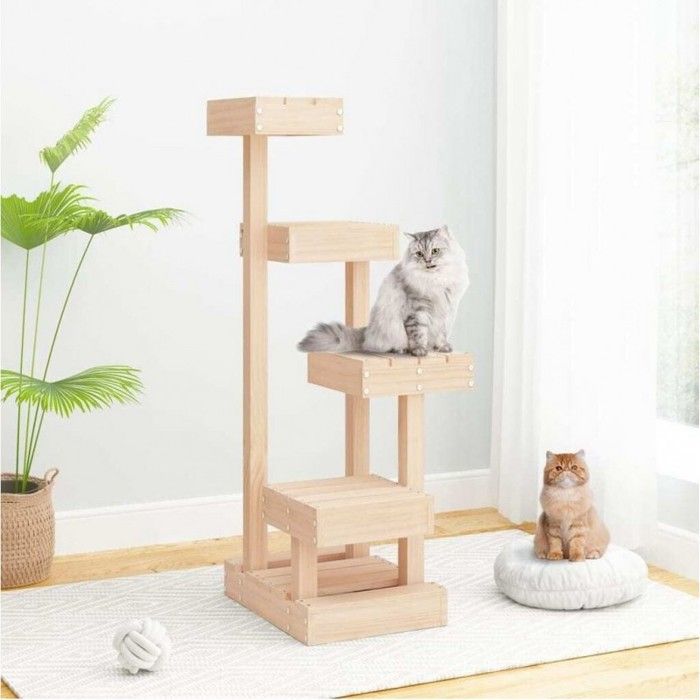 vidaXL Arbre à chat Bois de pin 103 cm