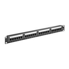 Panneau De Brassage RJ45 6 Ports CAT6 Gigabit - Montage Rack Ou Mural - Métal Laqué Blanc 23x4,4cm