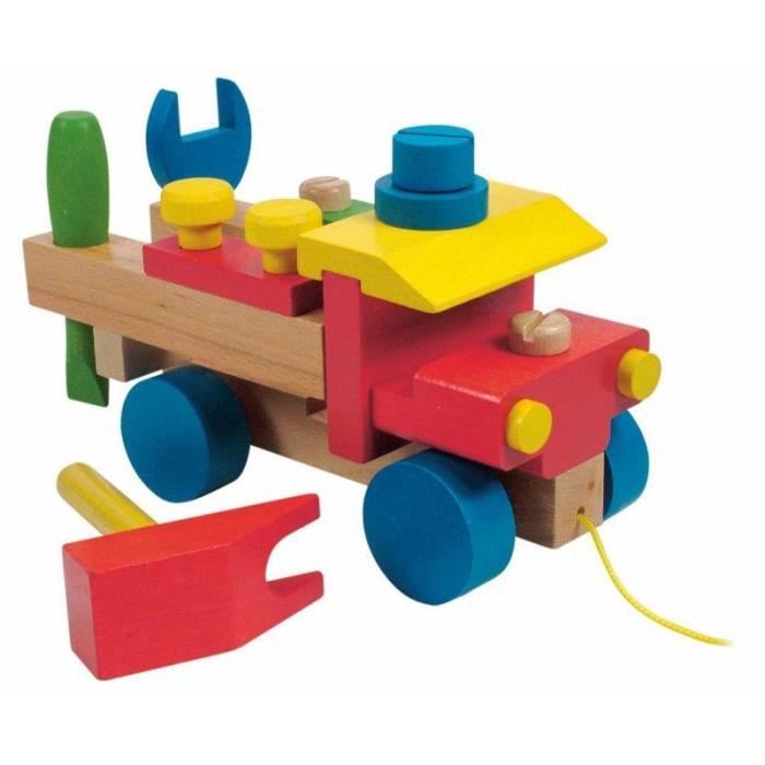 Kit De Camions à Démonter Et Remonter – 4 Véhicules DIY + Tournevis – Jouet éducatif STEM – Filles Et Garçons Dès 3 Ans