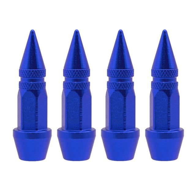 Bouchons De Valve Vélo En Aluminium - 10 Pièces Pour Valve Presta, Couleur Bleu