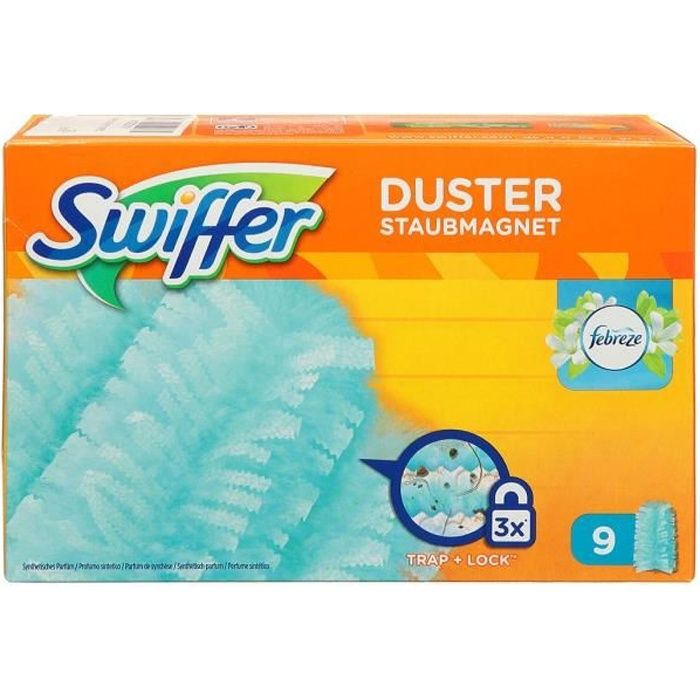 Swiffer Duster Kit Plumeau Dépoussiérant, Lingettes Nettoyantes,  Attrape-Poussière + 33 Recharges - Cdiscount Au quotidien