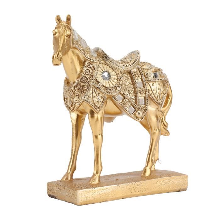 Pièce Décorative En Laiton – Vaisselle à Cheval, Motif Cerf, 19ème Siècle