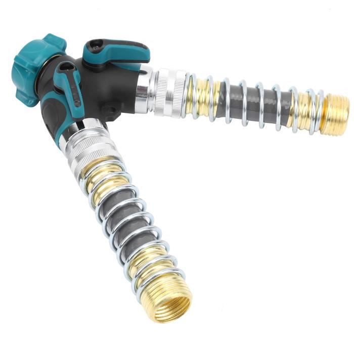 Connecteur En Y Pour Tuyau D'arrosage - 2 Voies Avec Vannes Individuelles (diamètre 16 Mm, Couleur Verte)