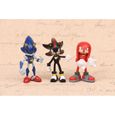 6 pcs / lot 5-7 cm figurines Sonic jouet Super Sonic le hérisson Sonic Shadow Tails Knuckles PVC figurine cadeau de noël-1