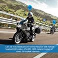 BT-S3 Moto Intercom 1000m Bluetooth Casque Moto Mains Libres Kit,Fit pour Casque Moto & Ski (2PCS)-1