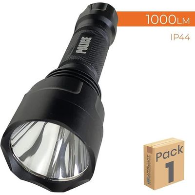 Tactique Zoomable Lampe de poche avec CREE 1000 lm DEL Clip Ceinture Chargeur 