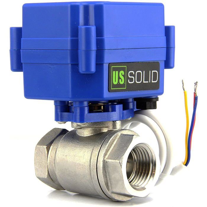 Vanne motorisée U.S. Solid 1/4" Acier inoxydable 2 voies 924V AC/DC — free download