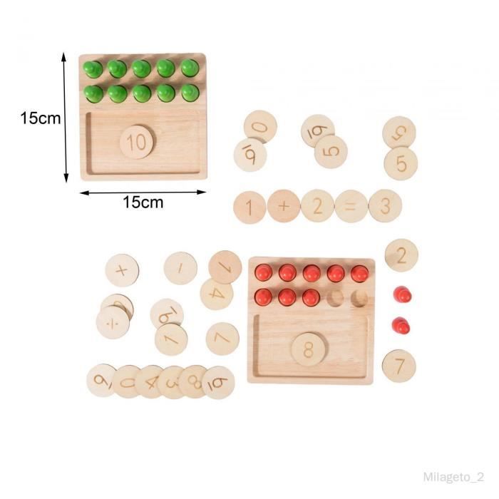 Tablette d'apprentissage des chiffres pour enfant Montessori