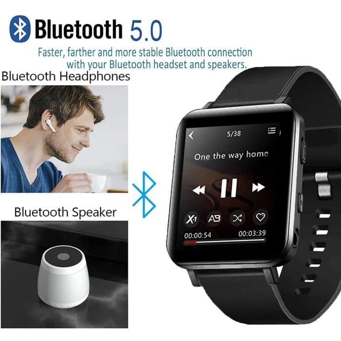 Lecteur MP3 32 Go avec Bluetooth montre de sport lecteur MP3