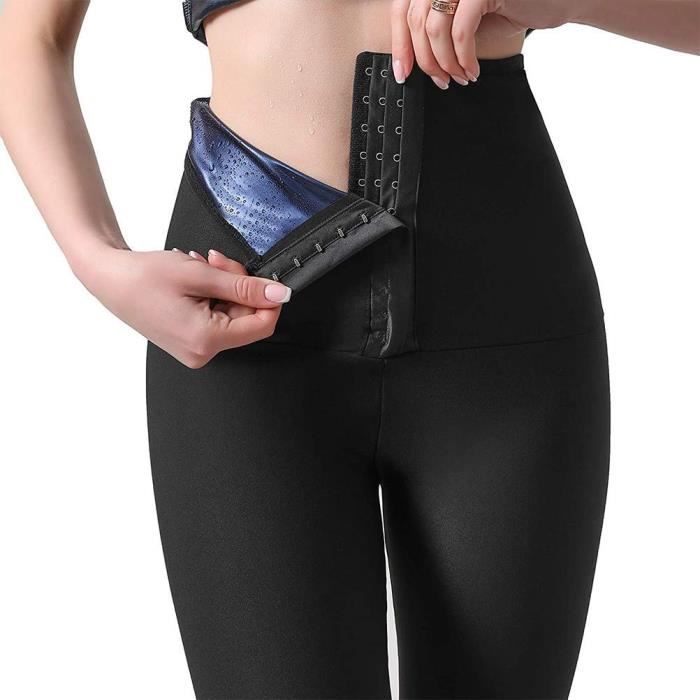 AYFES Pantalon de Perte de Poids, Pantalon de Sudation Sport Femme  Compression Transpiration Sauna Pants Taille Haute Legging Minceur Pantalon  de