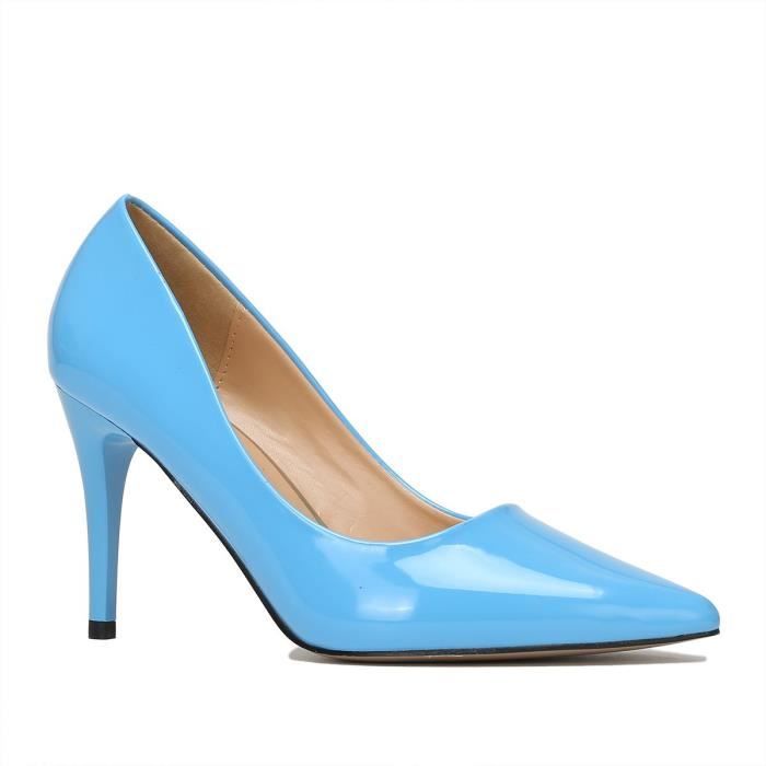 Talon store aiguille bleu