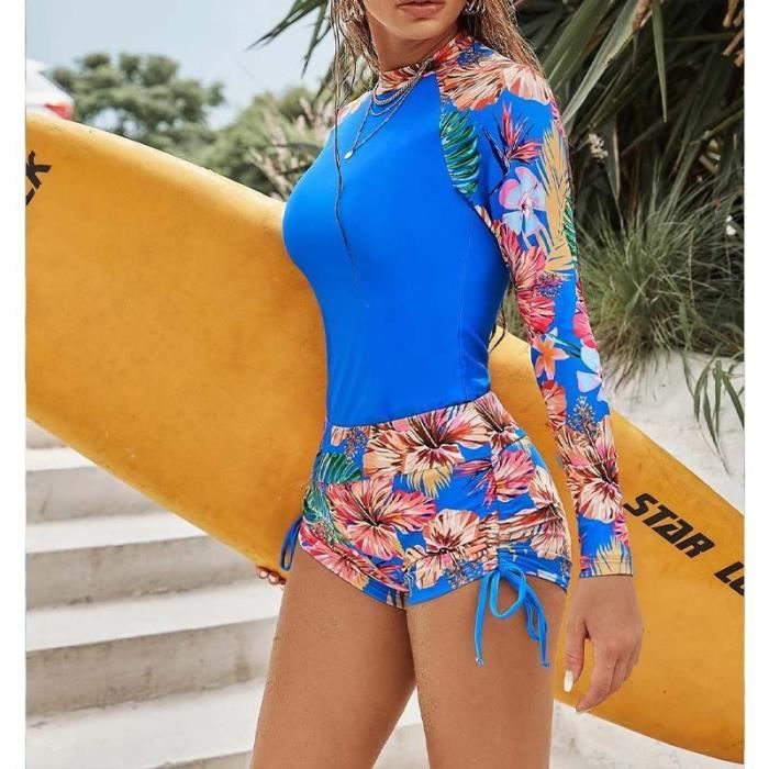 Maillot de bain hotsell manche longue deux pièce
